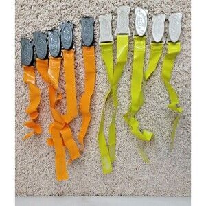 Nerf Flag Football Clips (Set of 10)  5Orange / 5 Green Plastic Lot